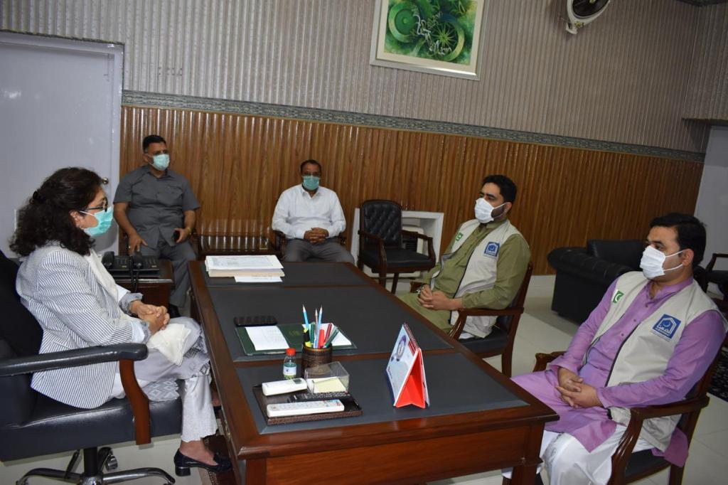 Dr. Abdur Rehman Shahid together with Ch. Noman Shahid CEO 414 Group discussing about Emergency & Trauma Centre for Sargodha & Donated 100 PPE Safety Suits for frontline Doctor’s of all Tehsil’s of Sargodha Division.