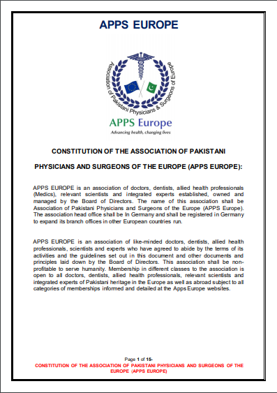 APPS Europe Constitution